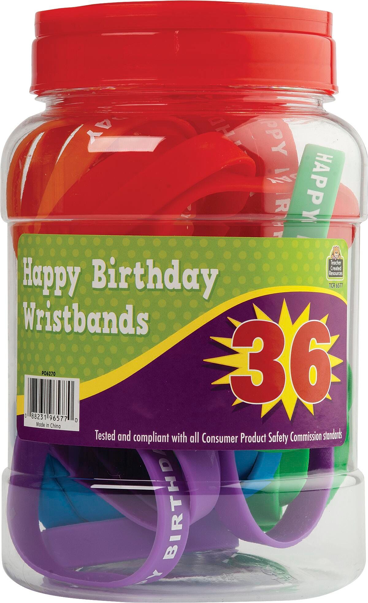 Teacher Created Resources Wristband Jars, Happy Birthday, Item Number 1535830